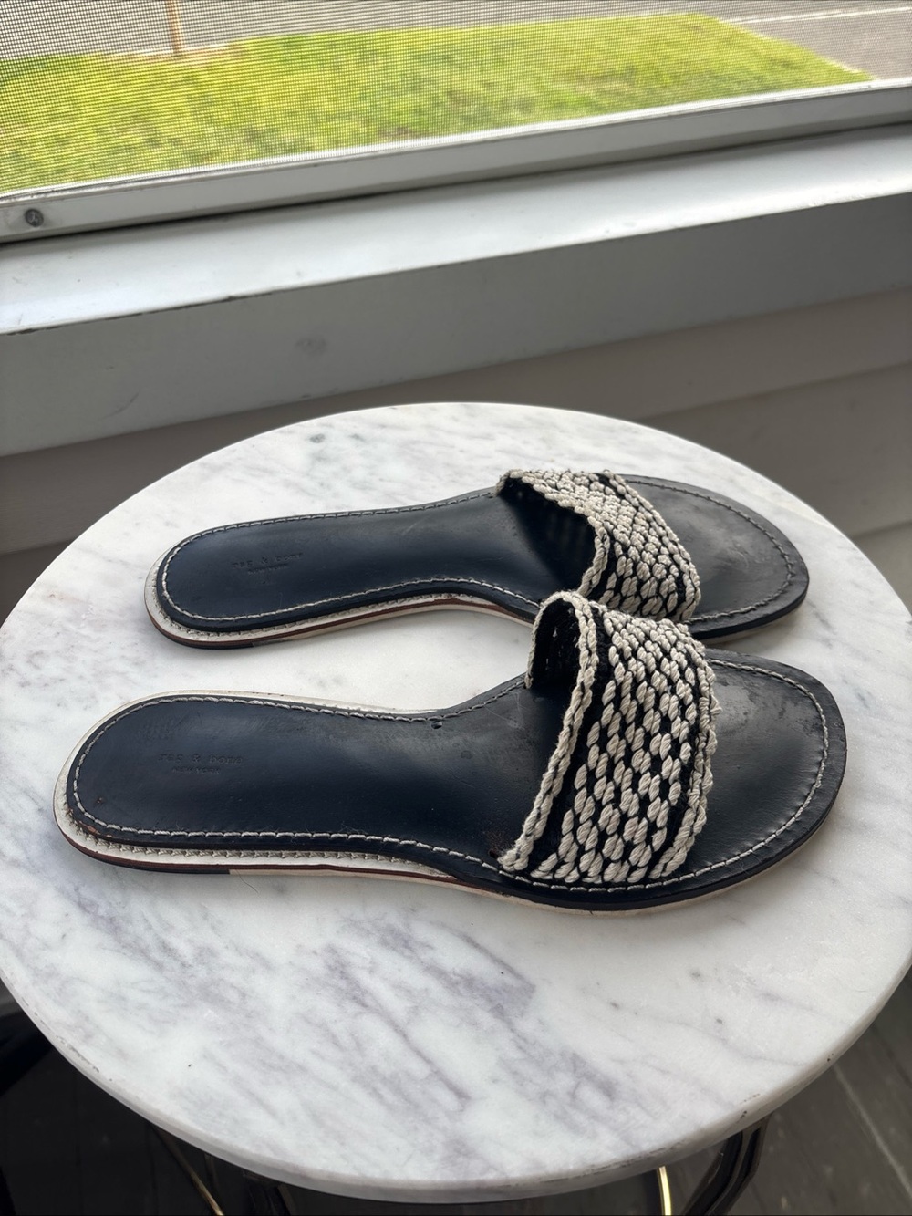 Rag & Bone Melrose Braided slide sandals Women’s Size 8 (38) - Picture 5 of 6